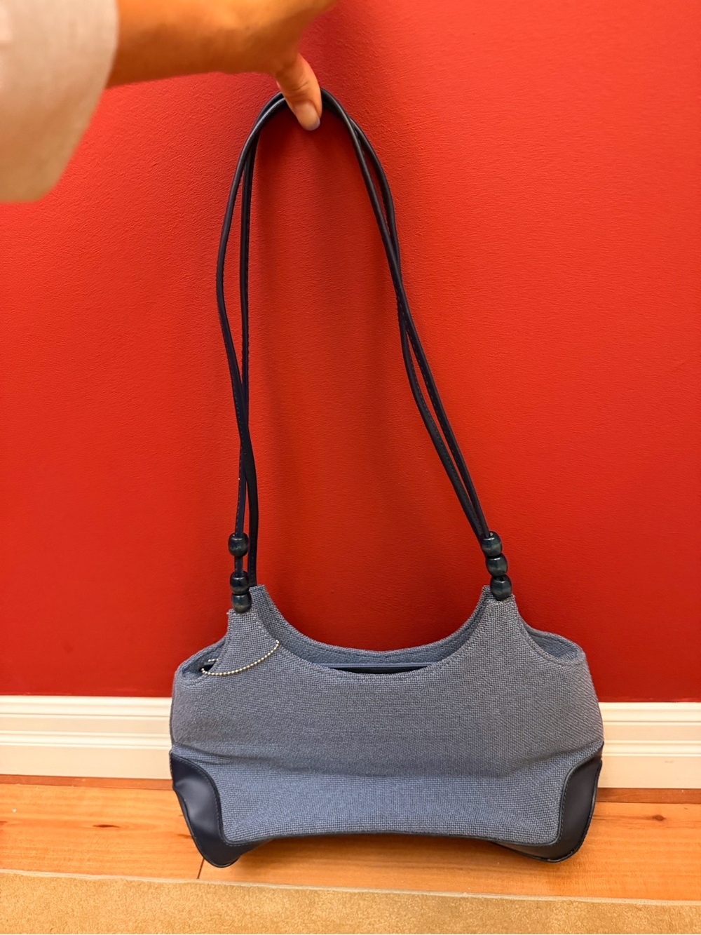 Vintage Toledano 90s Minimalist Mesh Shoulder Bag - Perfect Condition
